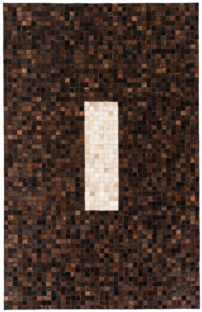 5' 1 x 8' Cowhide Stocks Rug