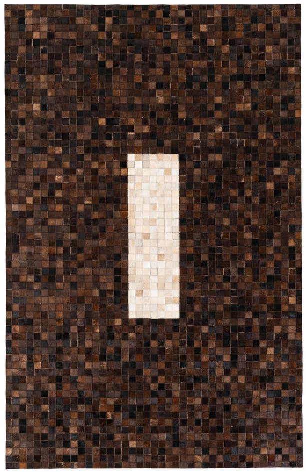 Detail image of 5' 1 x 8' Cowhide Stocks Rug
