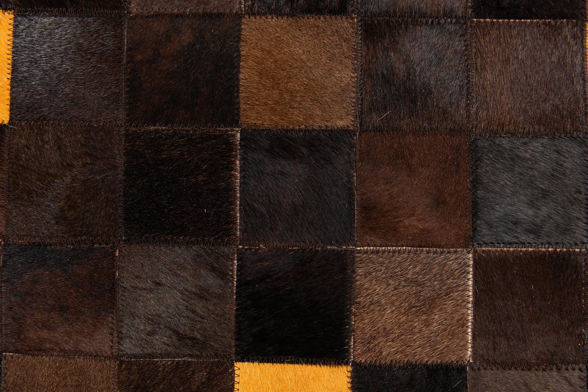 5' 2 x 8' Cowhide Stocks Rug