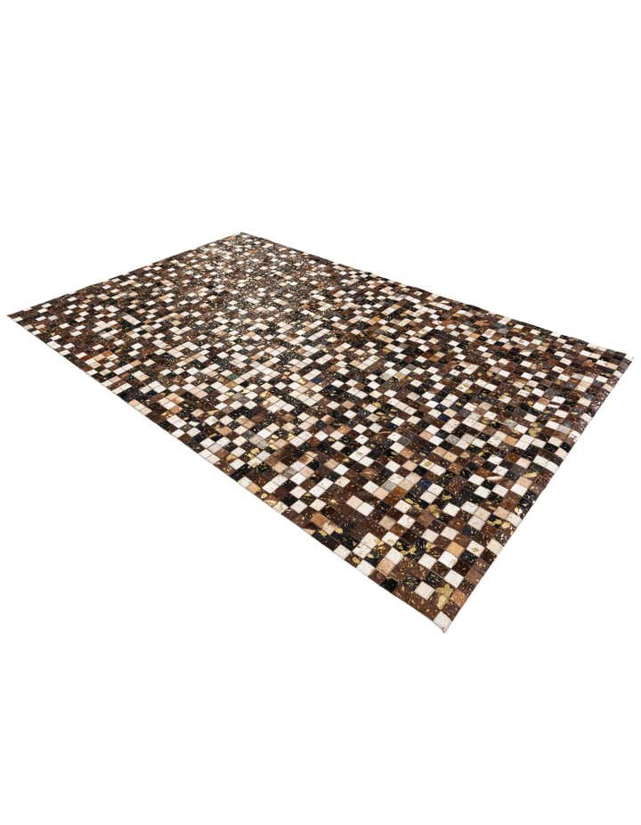 5' x 7' 10 Cowhide Stocks Rug