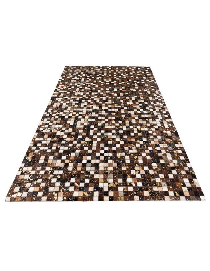 Detail image of 5' x 7' 10 Cowhide Stocks Rug