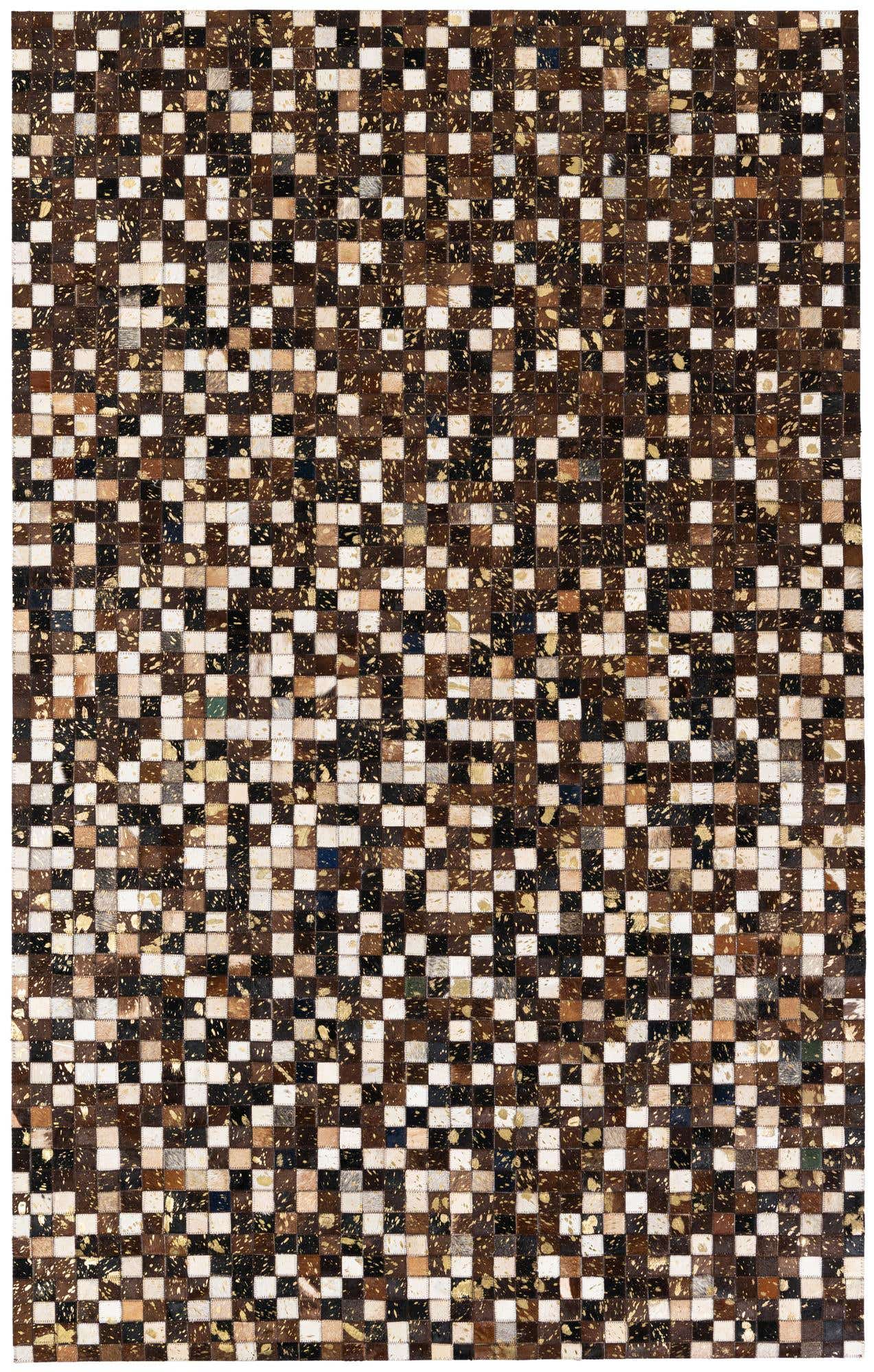 5' x 7' 10 Cowhide Stocks Rug