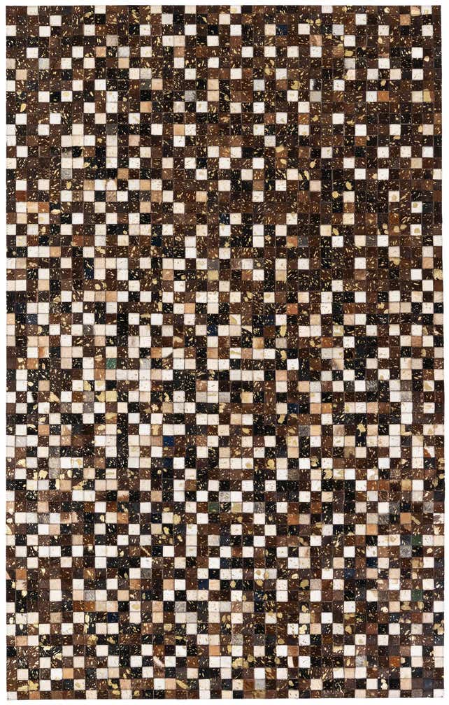 5' x 7' 10 Cowhide Stocks Rug