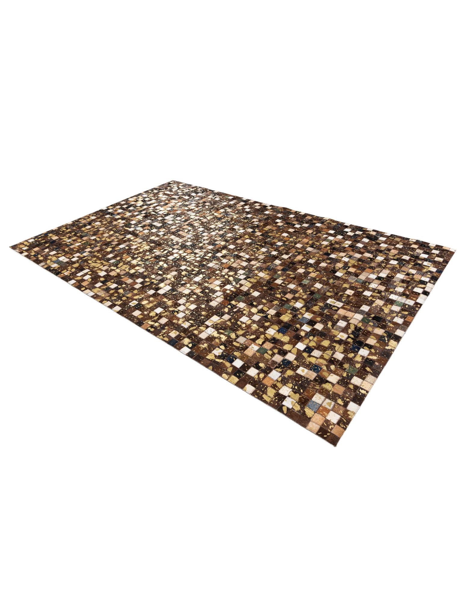 5' x 8' Cowhide Stocks Rug
