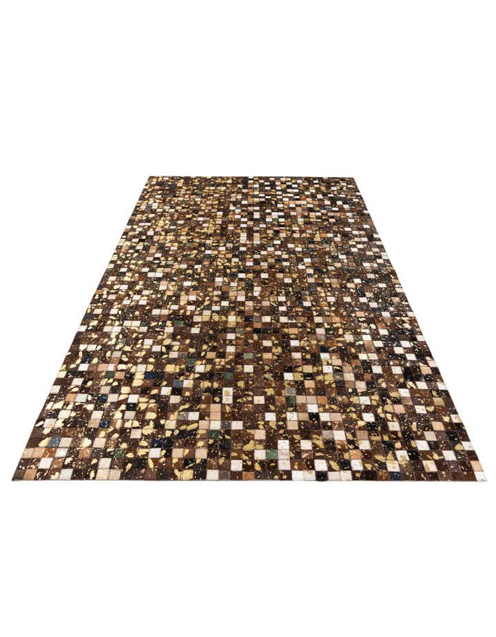 5' x 8' Cowhide Stocks Rug