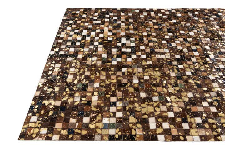 5' x 8' Cowhide Stocks Rug