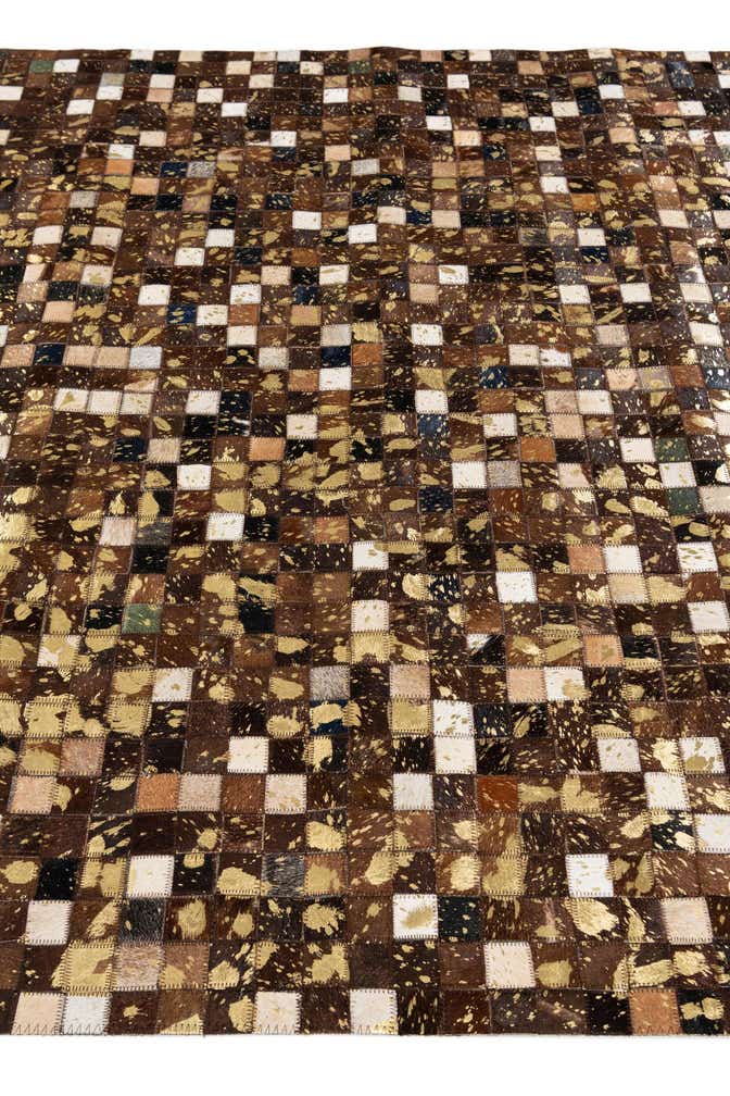 5' x 8' Cowhide Stocks Rug