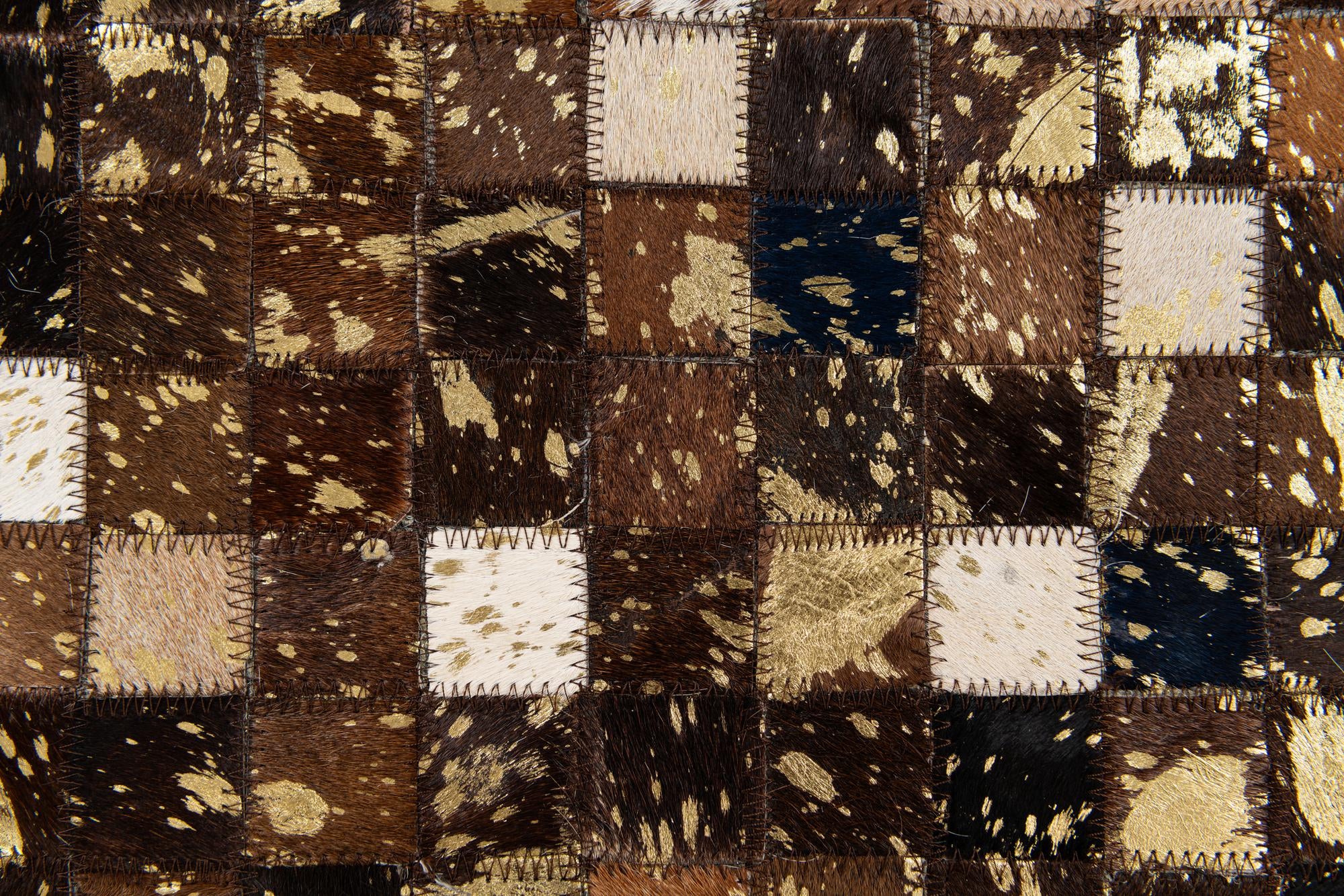 5' x 8' Cowhide Stocks Rug