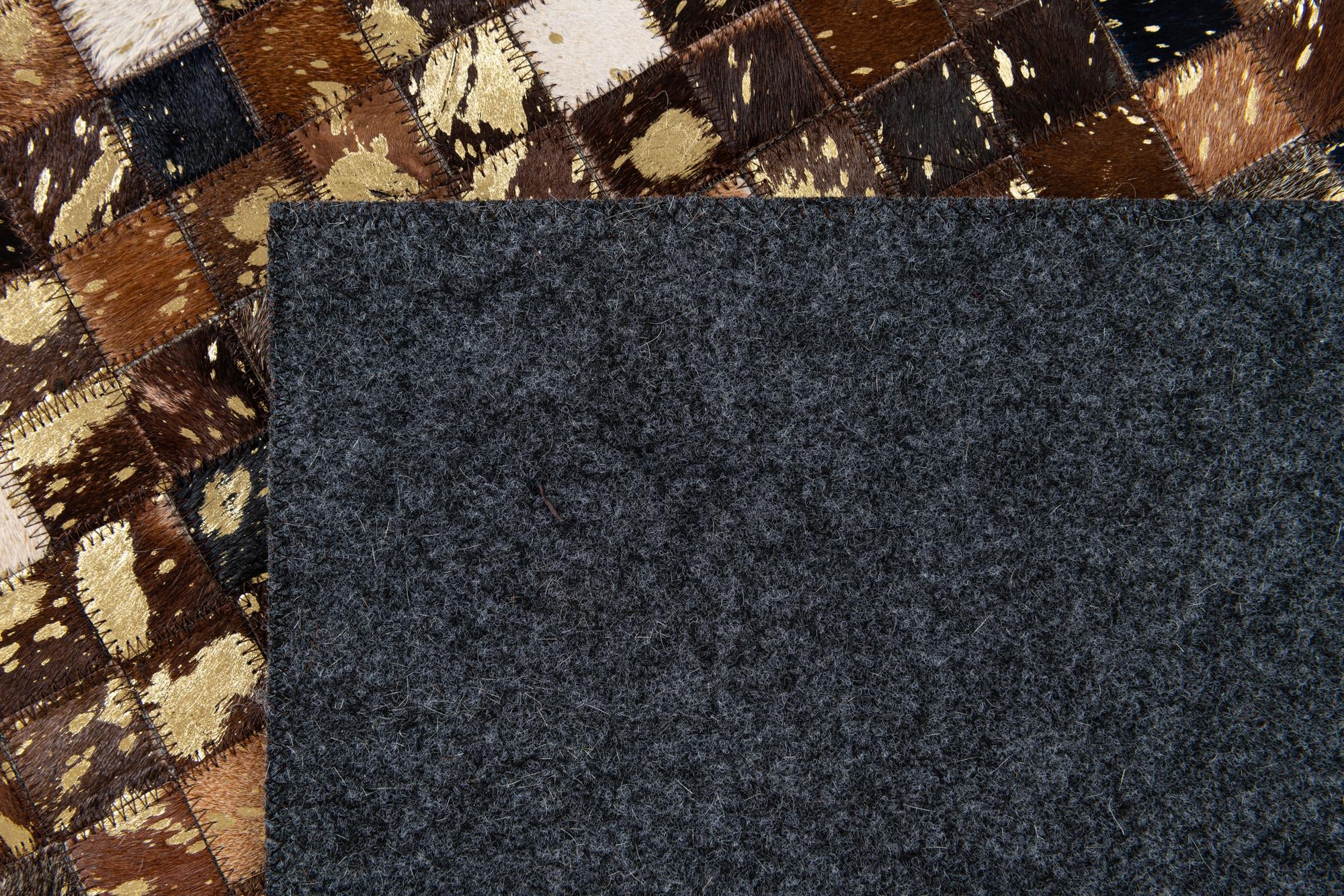 5' x 8' Cowhide Stocks Rug