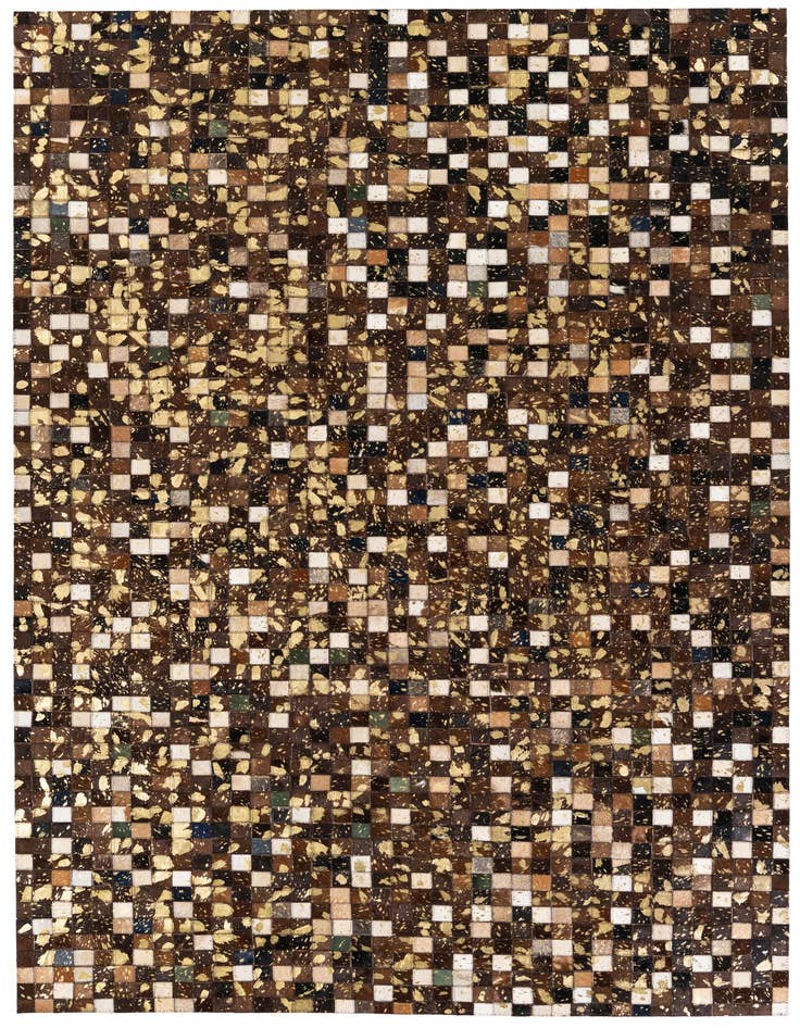 Detail image of 5' x 8' Cowhide Stocks Rug