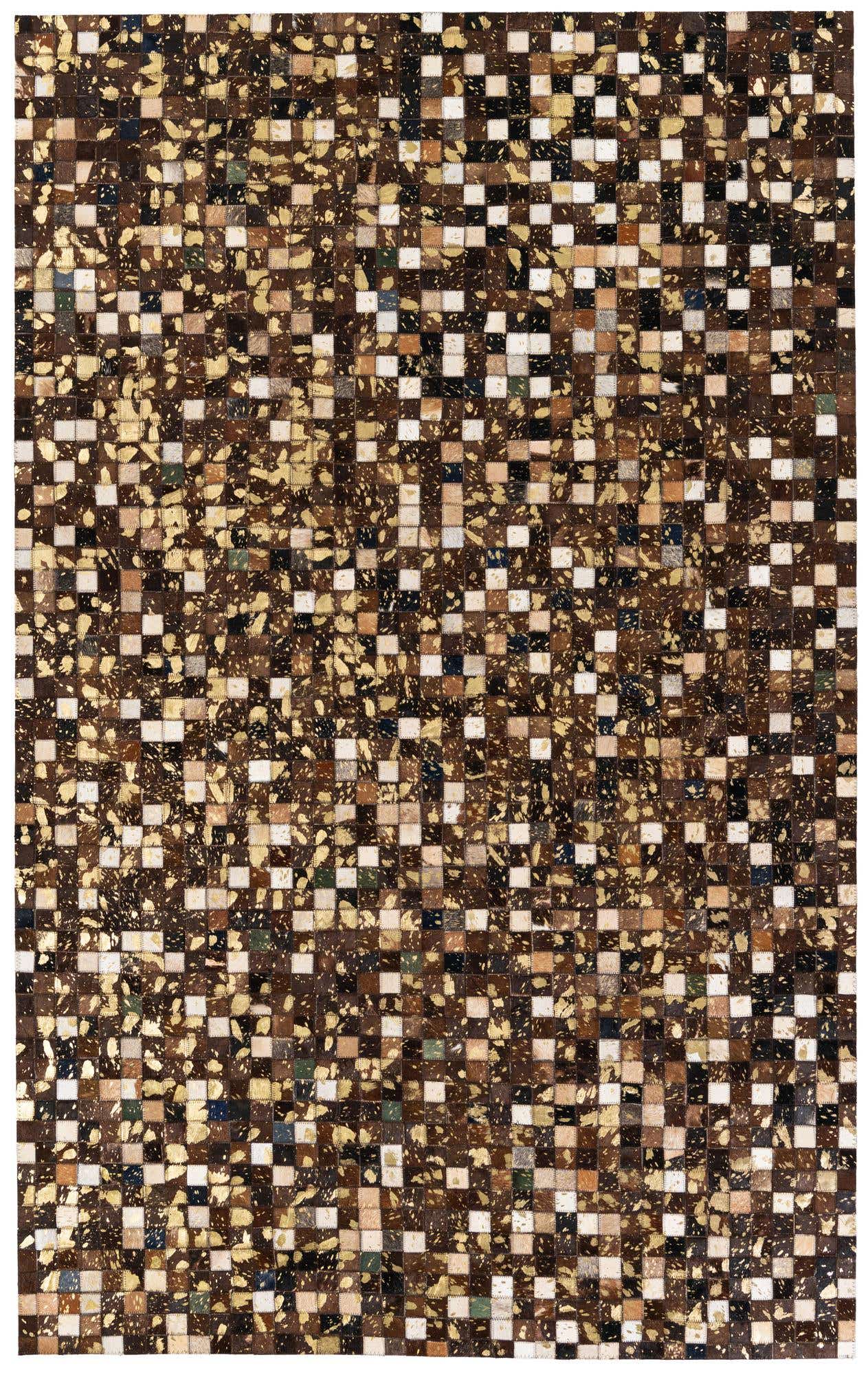 5' x 8' Cowhide Stocks Rug