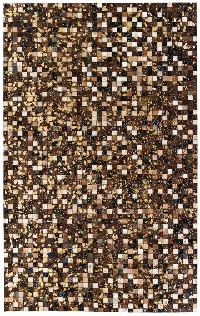 5' x 8' Cowhide Stocks Rug