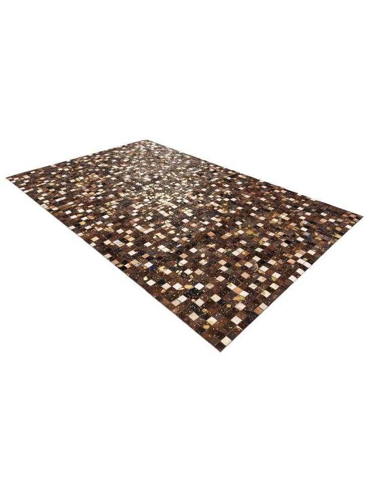 Detail image of 5' x 8' Cowhide Stocks Rug