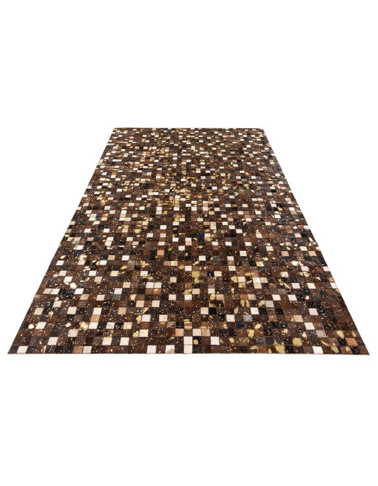 Detail image of 5' x 8' Cowhide Stocks Rug