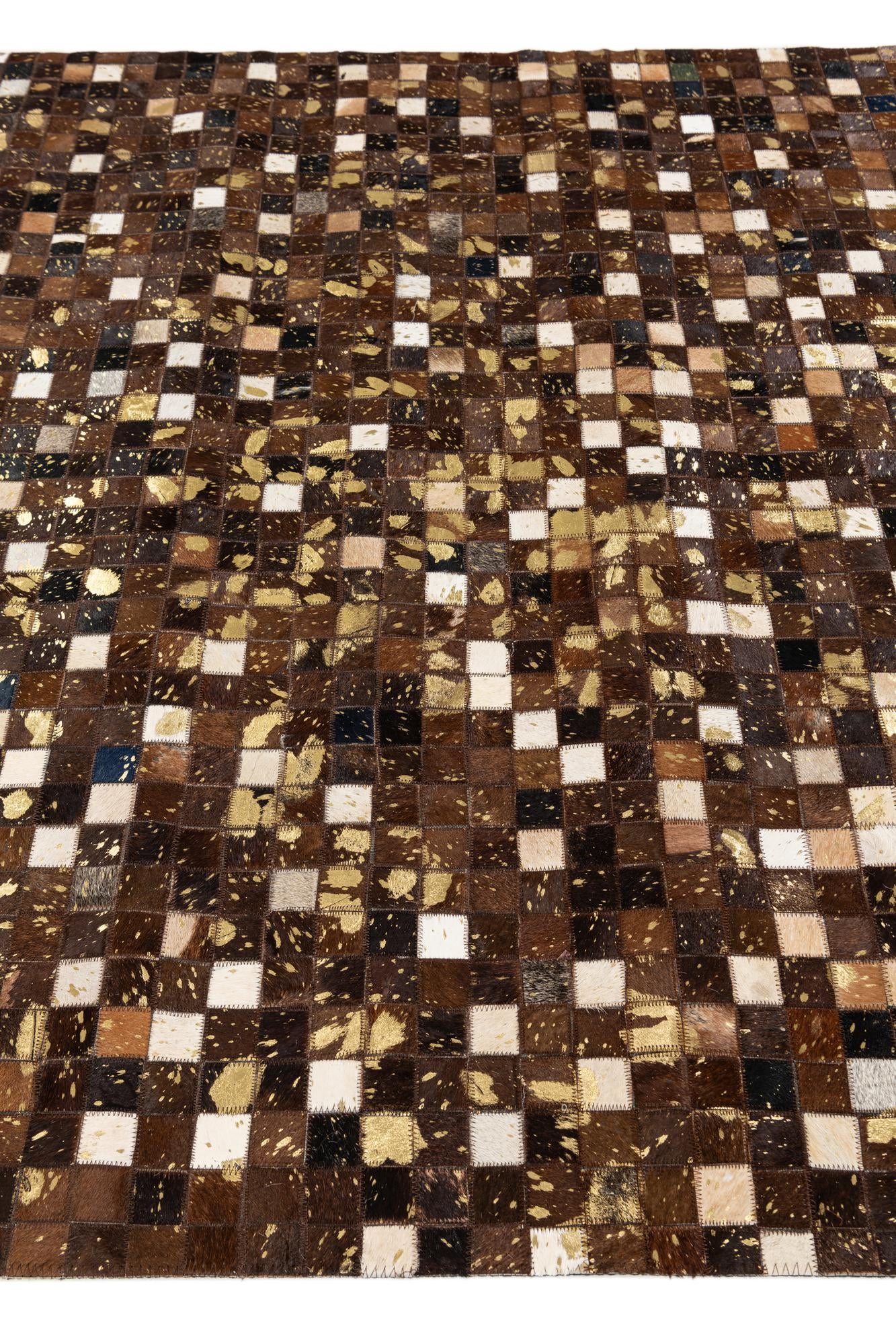 5' x 8' Cowhide Stocks Rug