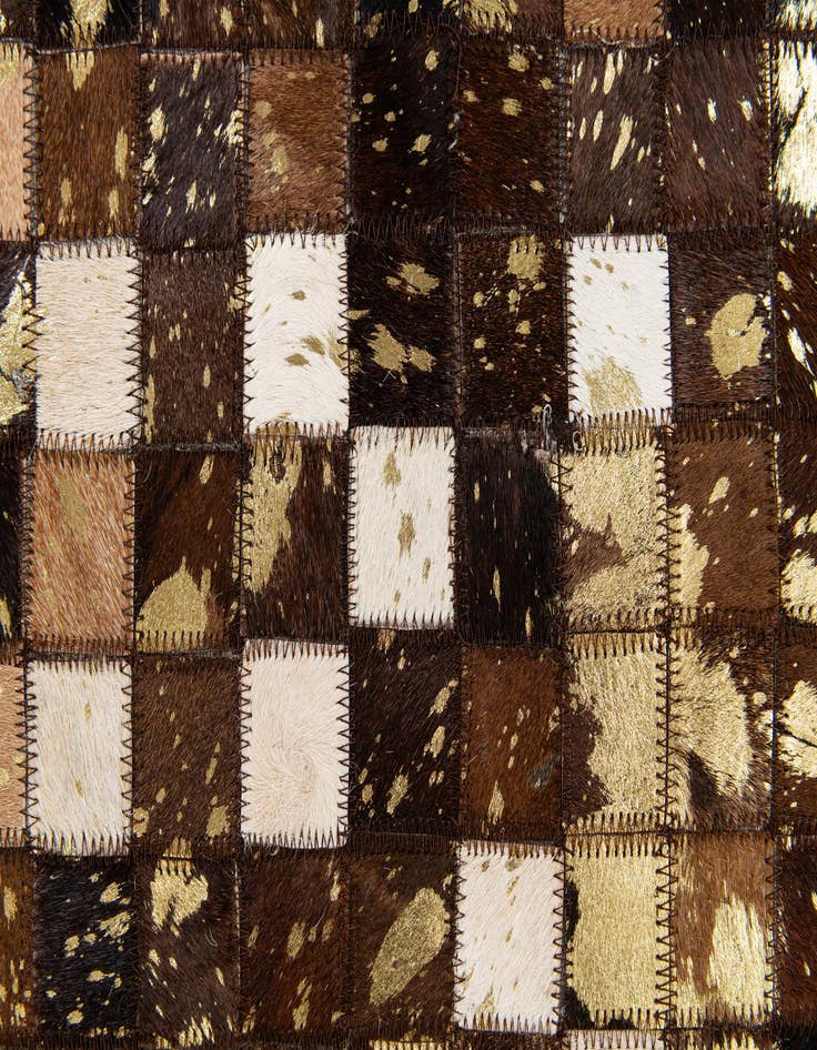 Detail image of 5' x 8' Cowhide Stocks Rug