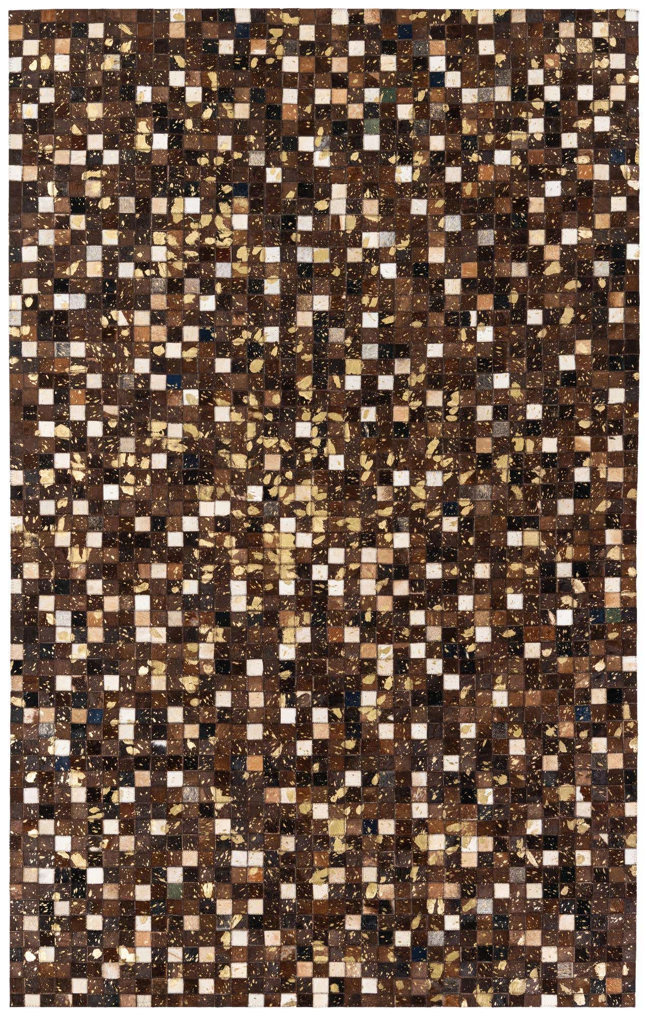 5' x 8' Cowhide Stocks Rug