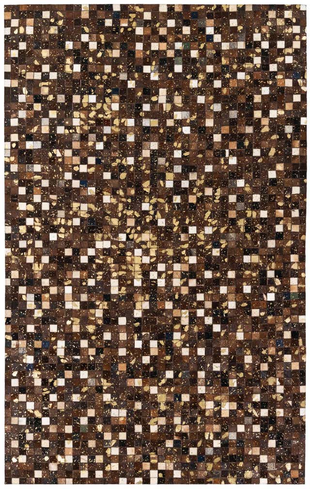 5' x 8' Cowhide Stocks Rug