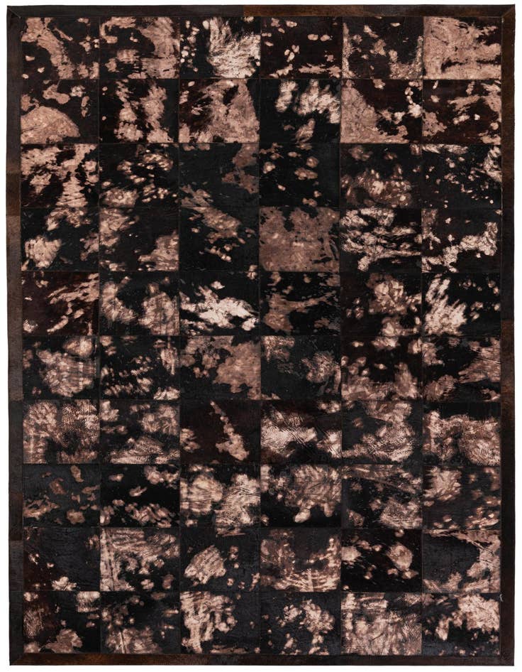 Detail image of 5' 2 x 8' 1 Cowhide Stocks Rug
