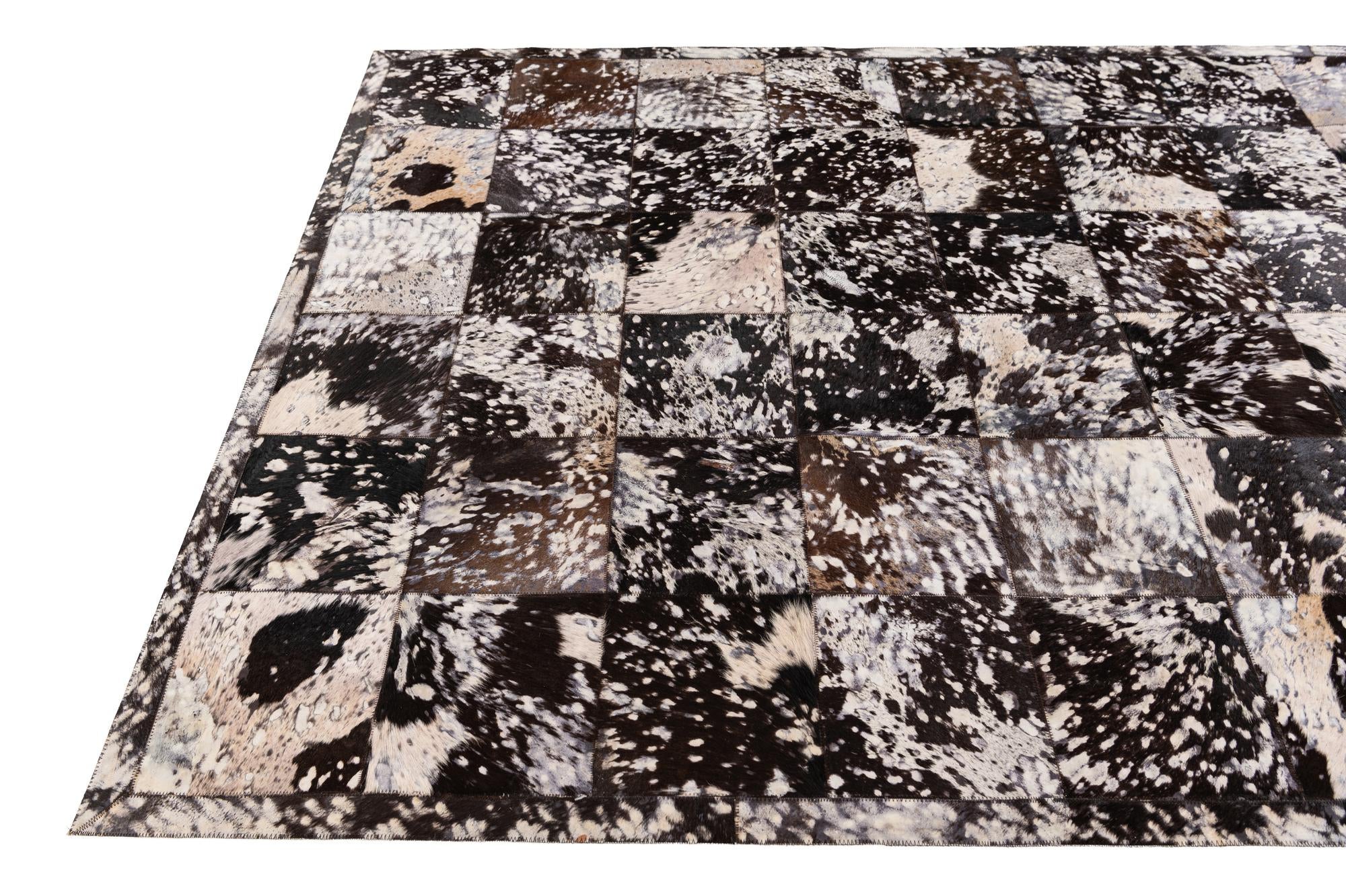 5' 2 x 8' Cowhide Stocks Rug