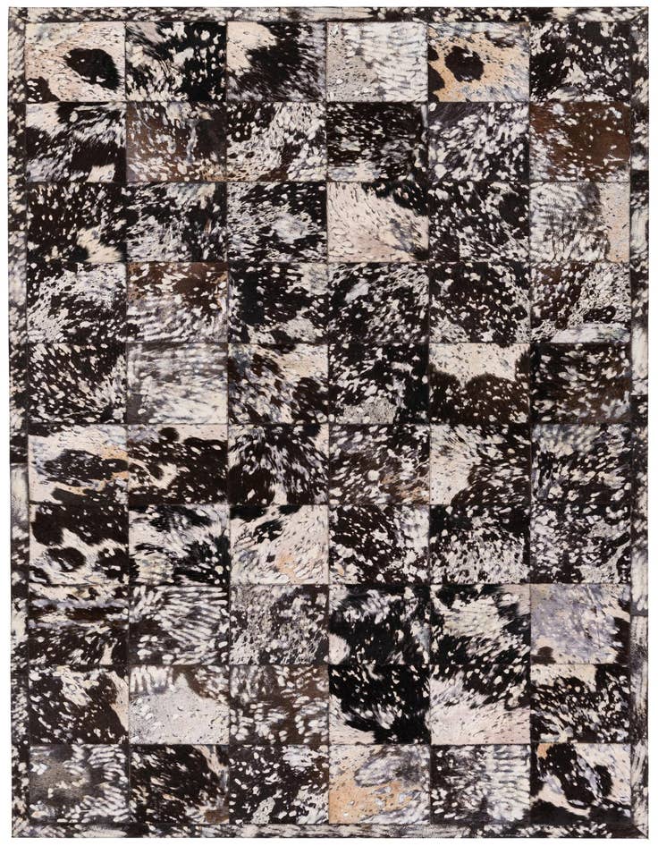 Detail image of 5' 2 x 8' Cowhide Stocks Rug