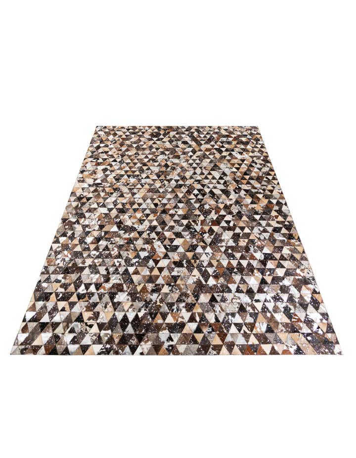 8' 1 x 10' Cowhide Stocks Rug