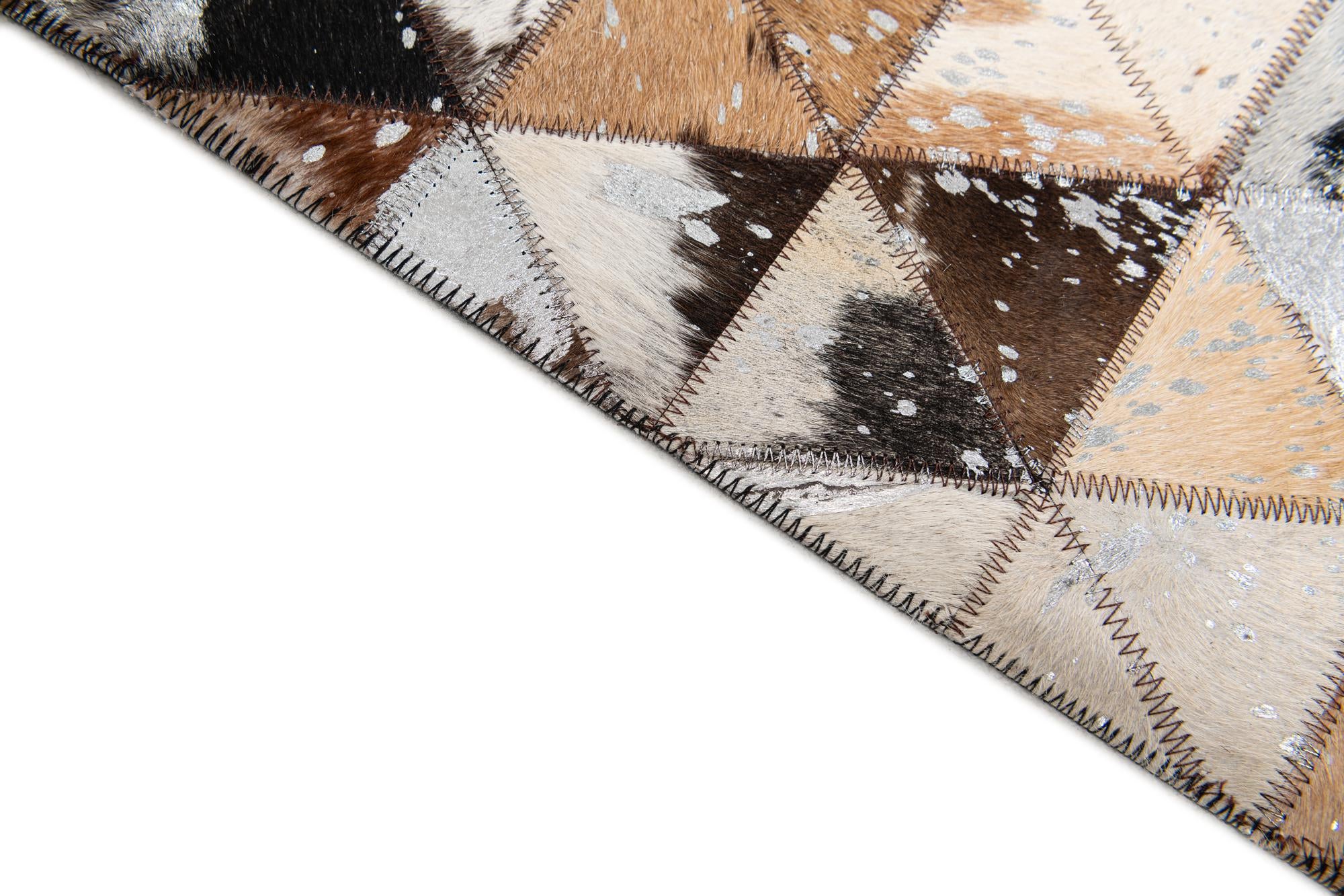 8' 1 x 10' Cowhide Stocks Rug