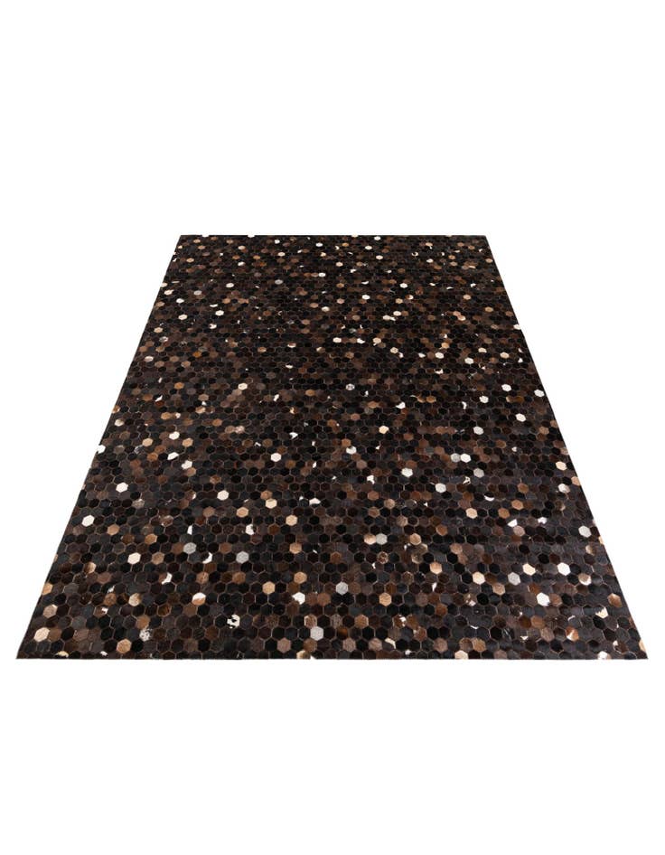 Detail image of 8' x 9' 10 Cowhide Stocks Rug