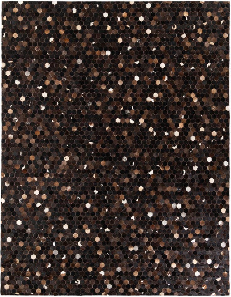 Detail image of 8' x 9' 10 Cowhide Stocks Rug