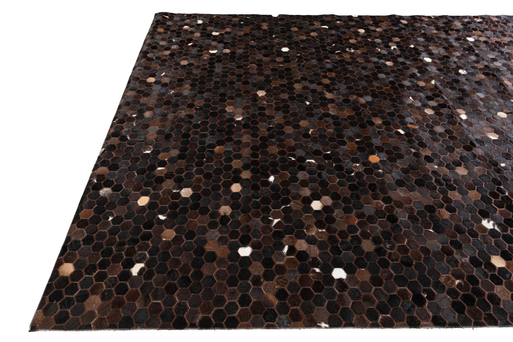 8' x 10' Cowhide Stocks Rug