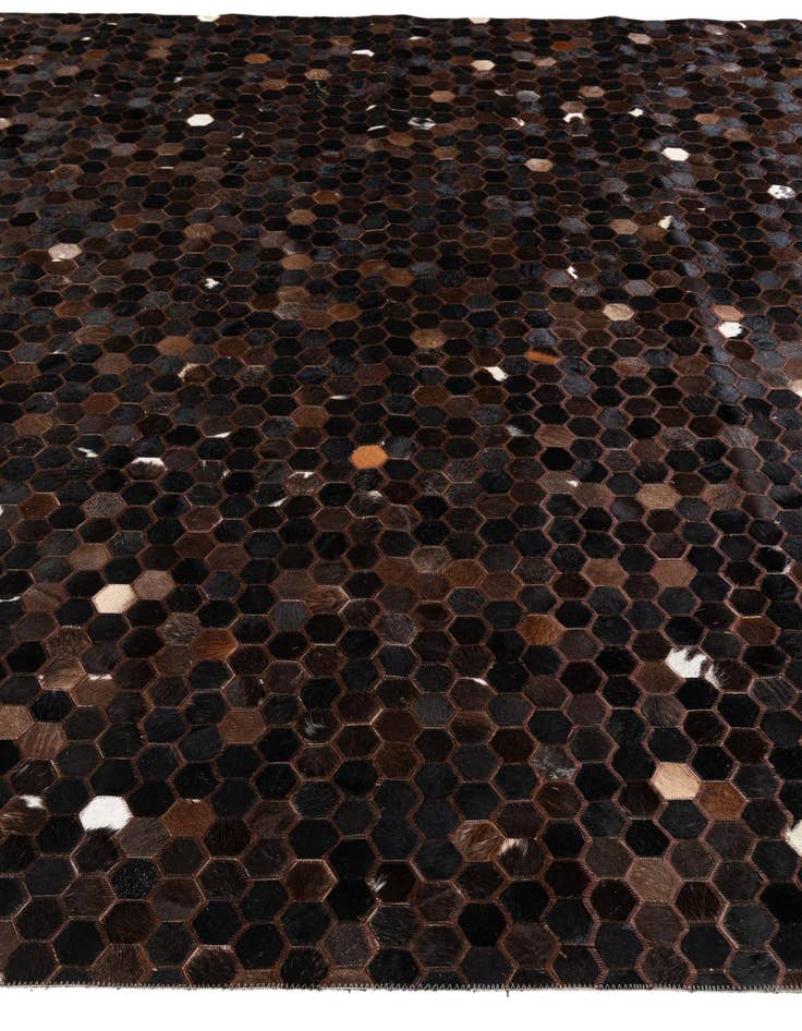 Detail image of 8' x 10' Cowhide Stocks Rug
