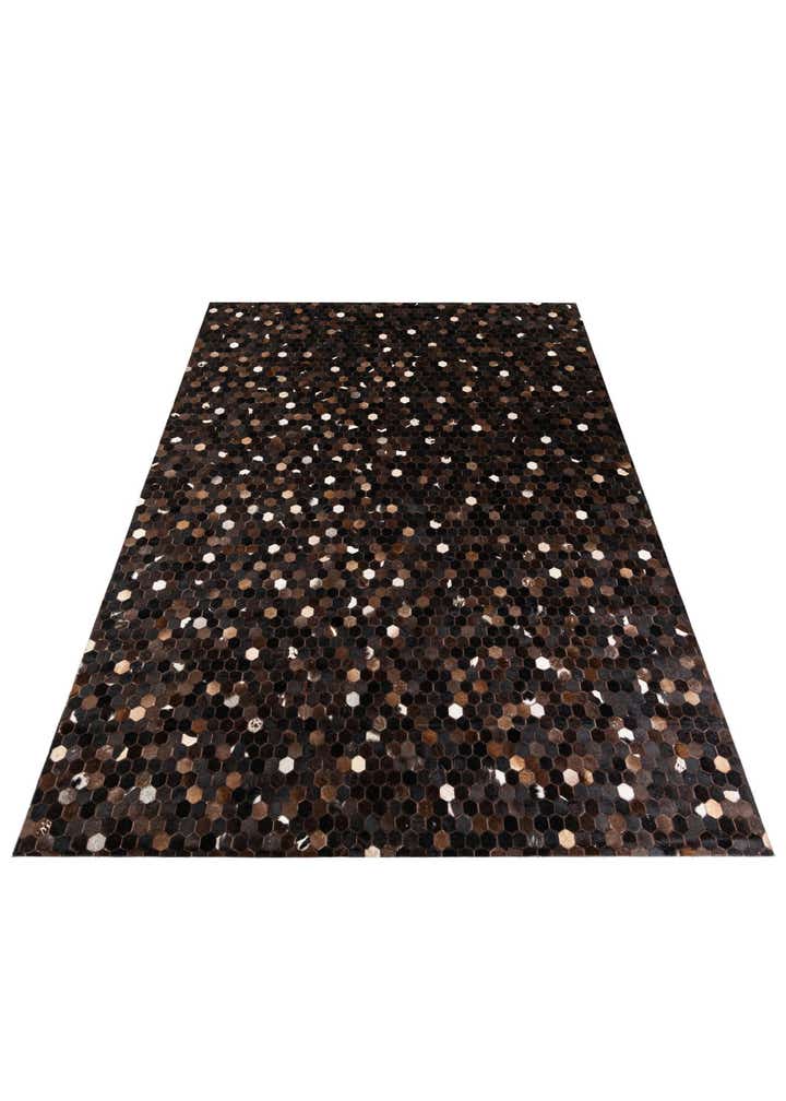 7' 11 x 10' Cowhide Stocks Rug