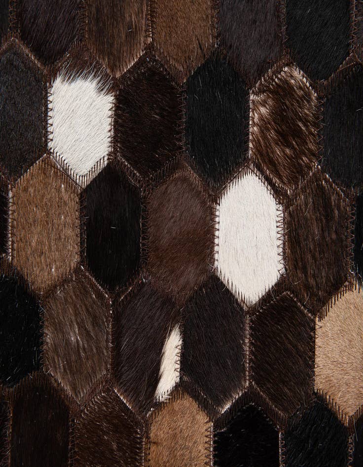 Detail image of 7' 11 x 10' Cowhide Stocks Rug