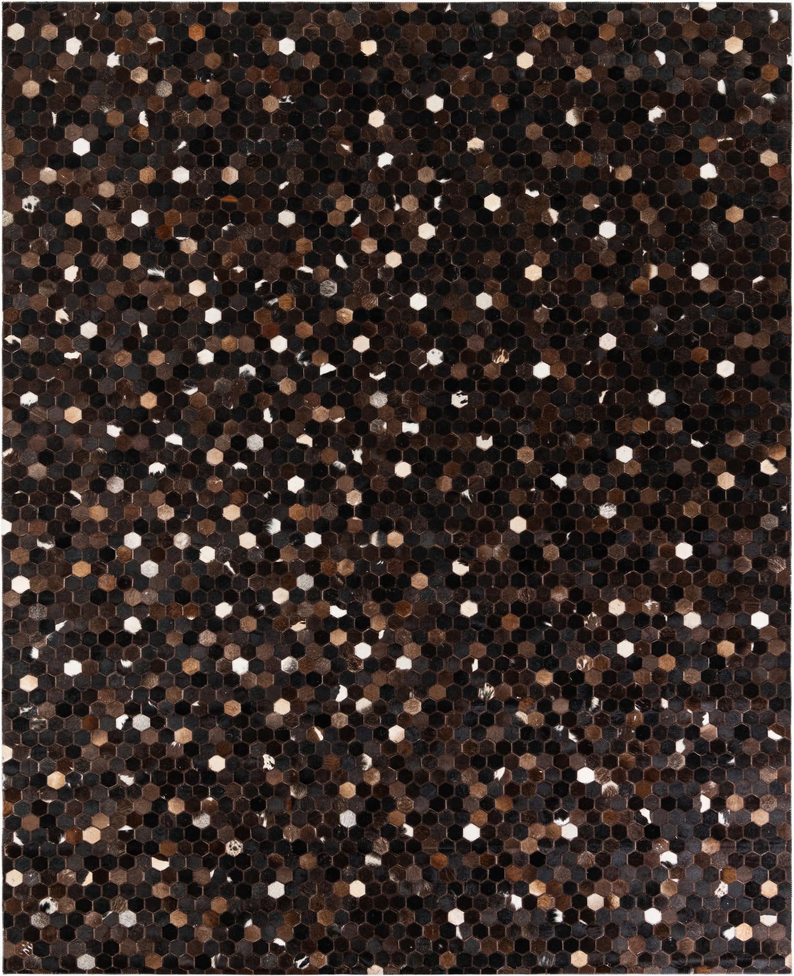 7' 11 x 10' Cowhide Stocks Rug