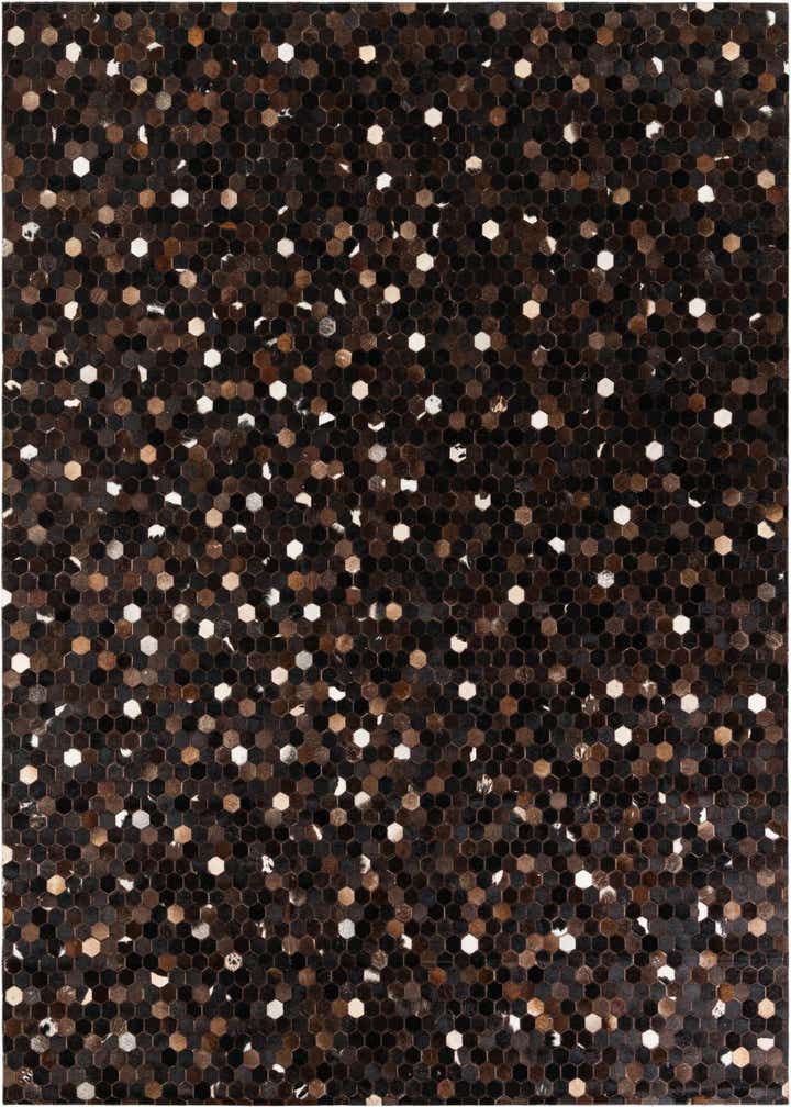 7' 11 x 10' Cowhide Stocks Rug