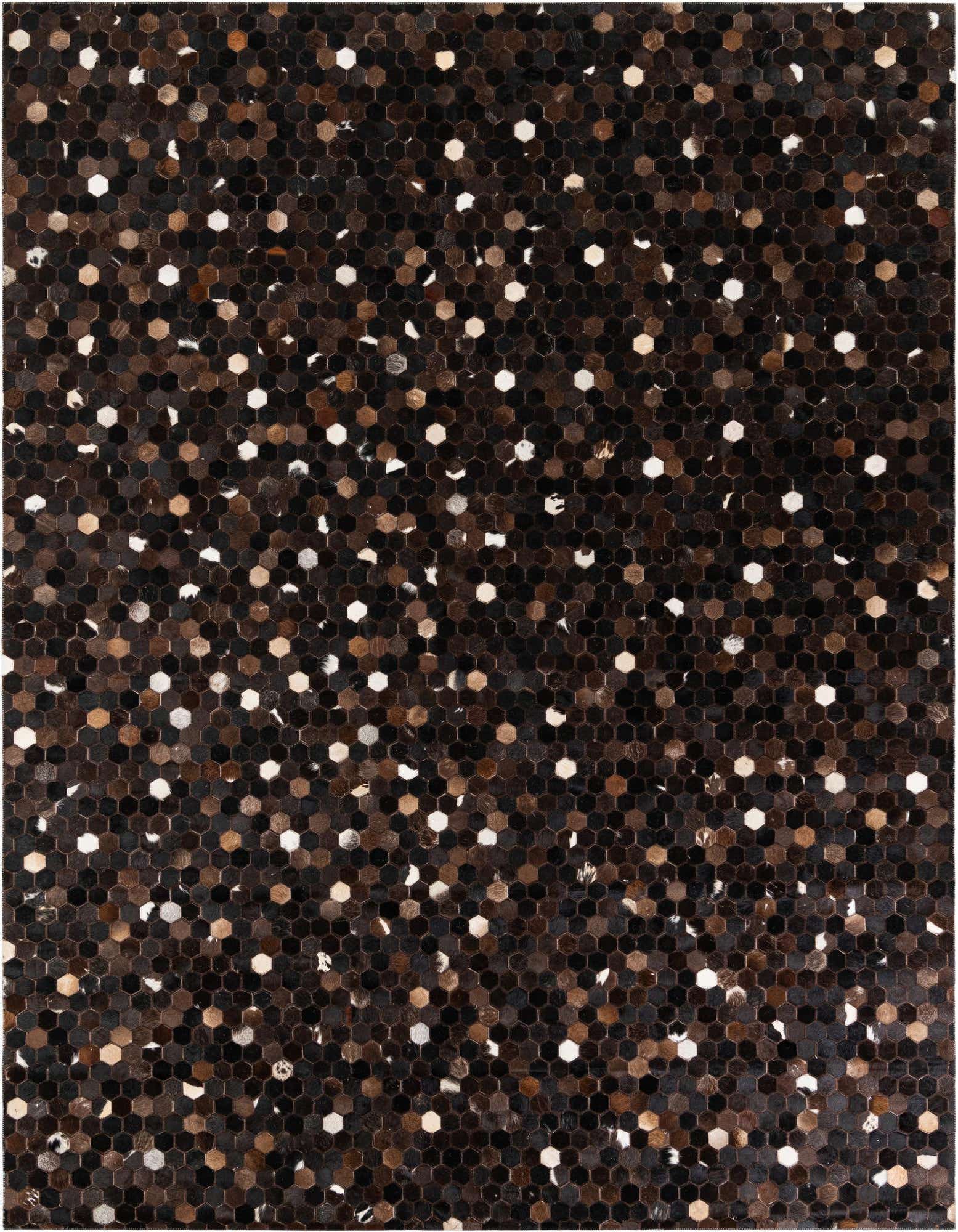 7' 11 x 10' Cowhide Stocks Rug