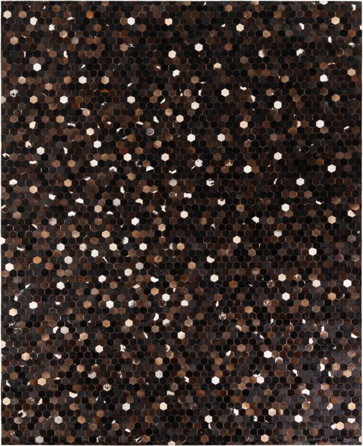 Detail image of 7' 11 x 10' Cowhide Stocks Rug