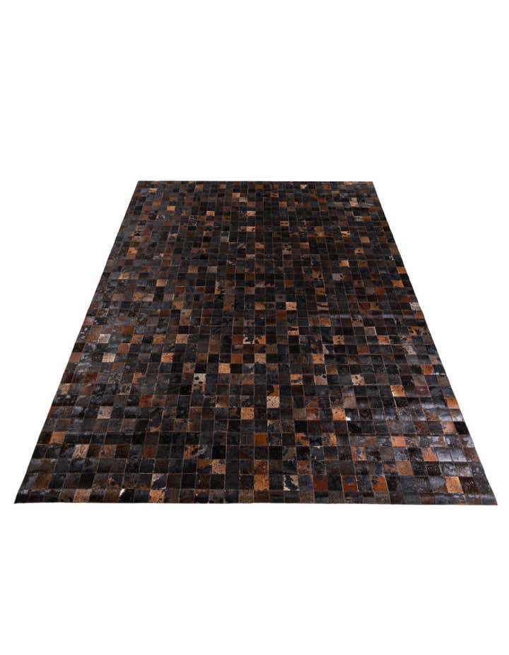 8' 1 x 10' Cowhide Stocks Rug