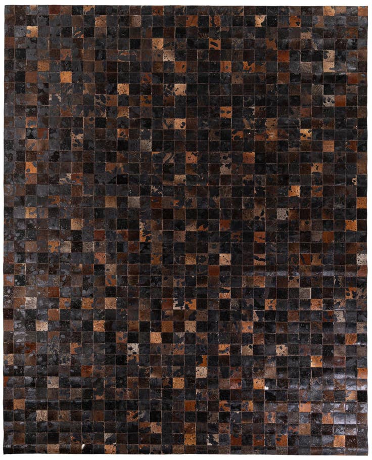 Detail image of 8' 1 x 10' Cowhide Stocks Rug