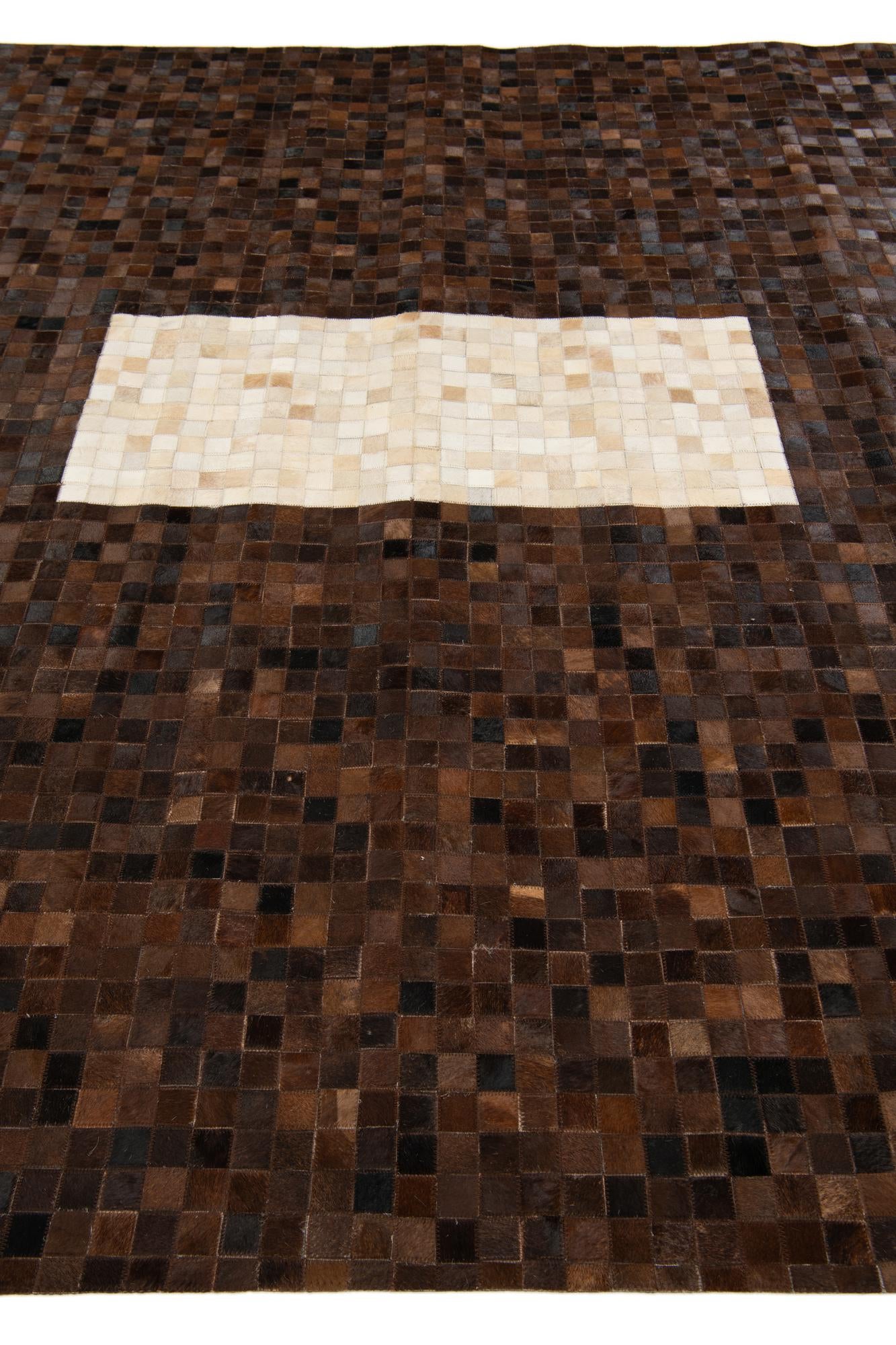 8' 1 x 10' Cowhide Stocks Rug