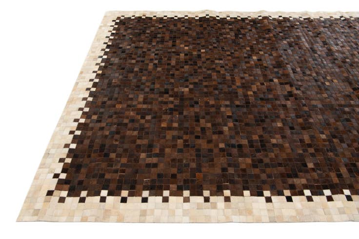 Detail image of 8' x 9' 9 Cowhide Stocks Rug