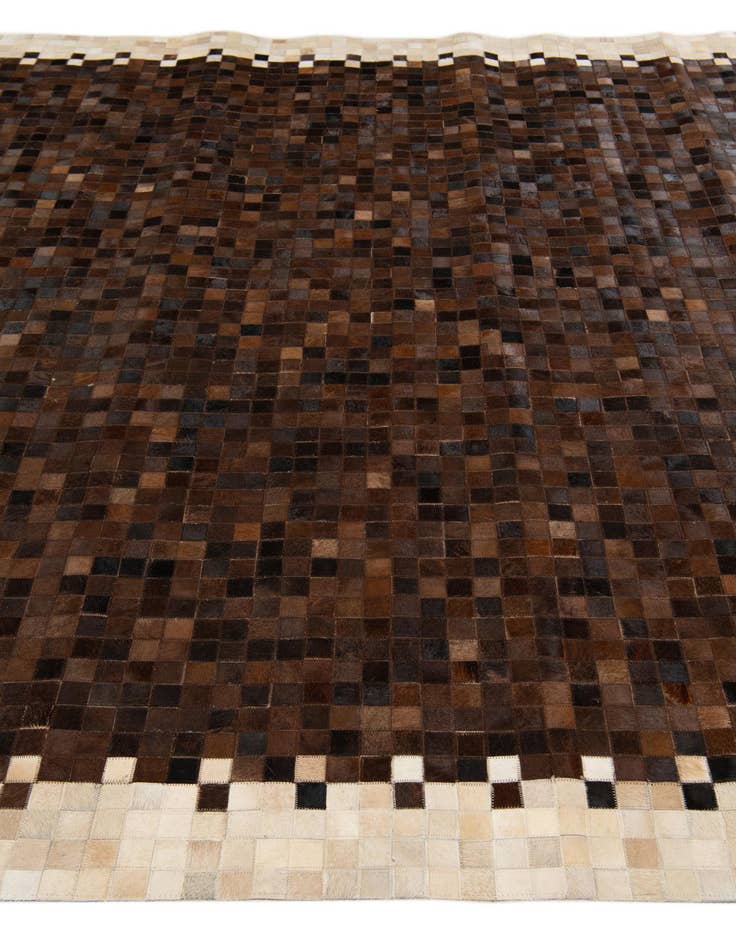 Detail image of 8' x 9' 9 Cowhide Stocks Rug