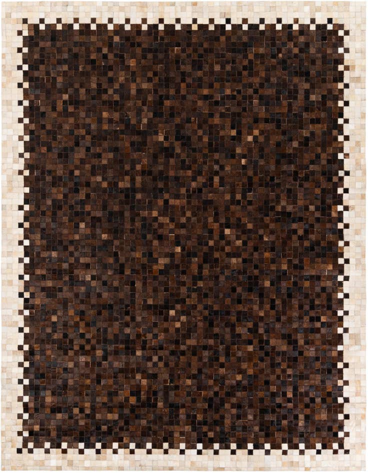 Detail image of 8' x 9' 9 Cowhide Stocks Rug