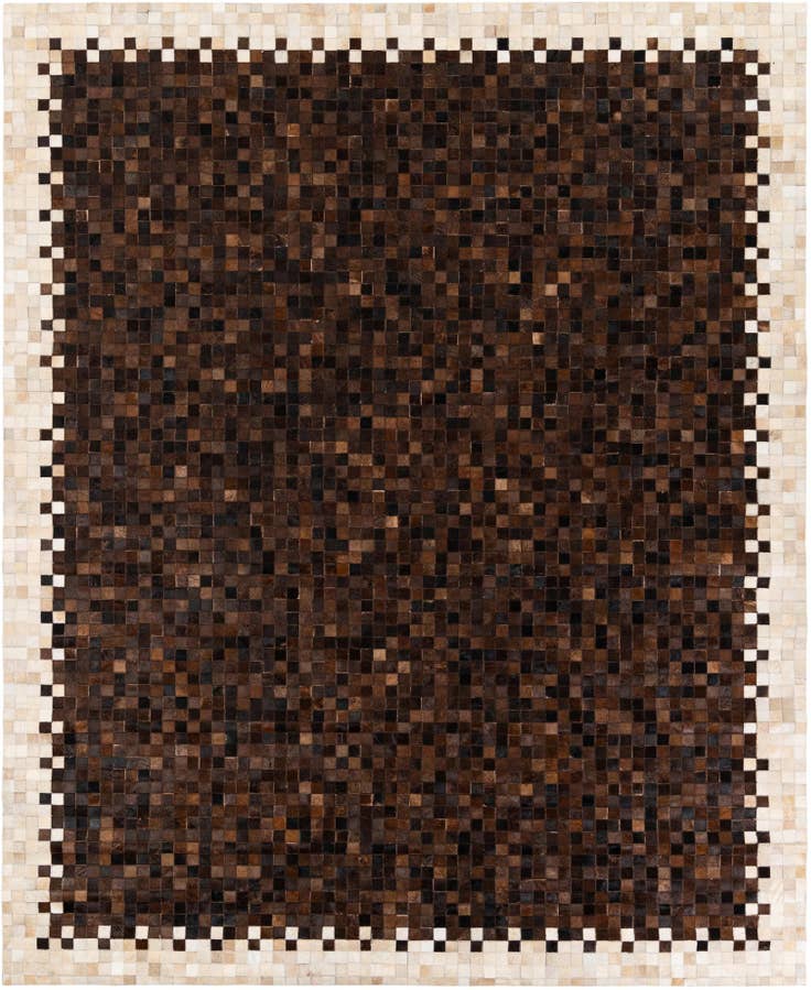 Detail image of 8' x 9' 9 Cowhide Stocks Rug
