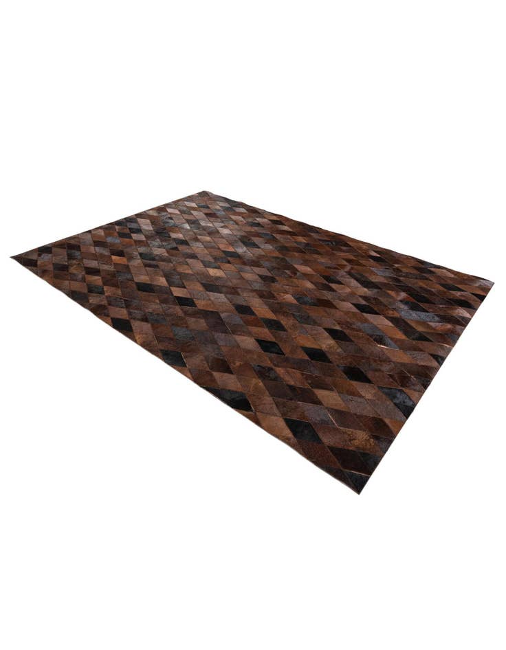 Detail image of 5' 8 x 8' Cowhide Stocks Rug