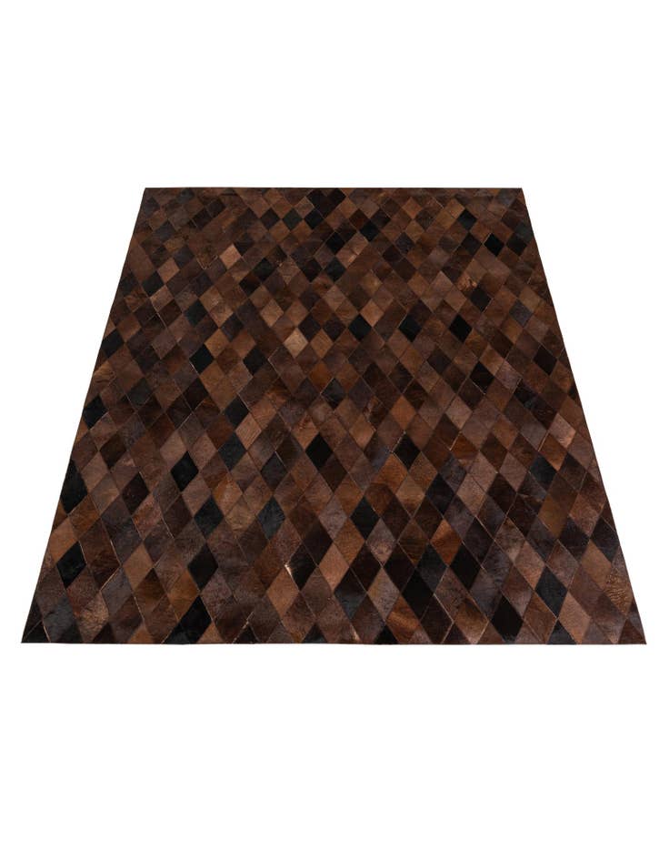 Detail image of 5' 8 x 8' Cowhide Stocks Rug
