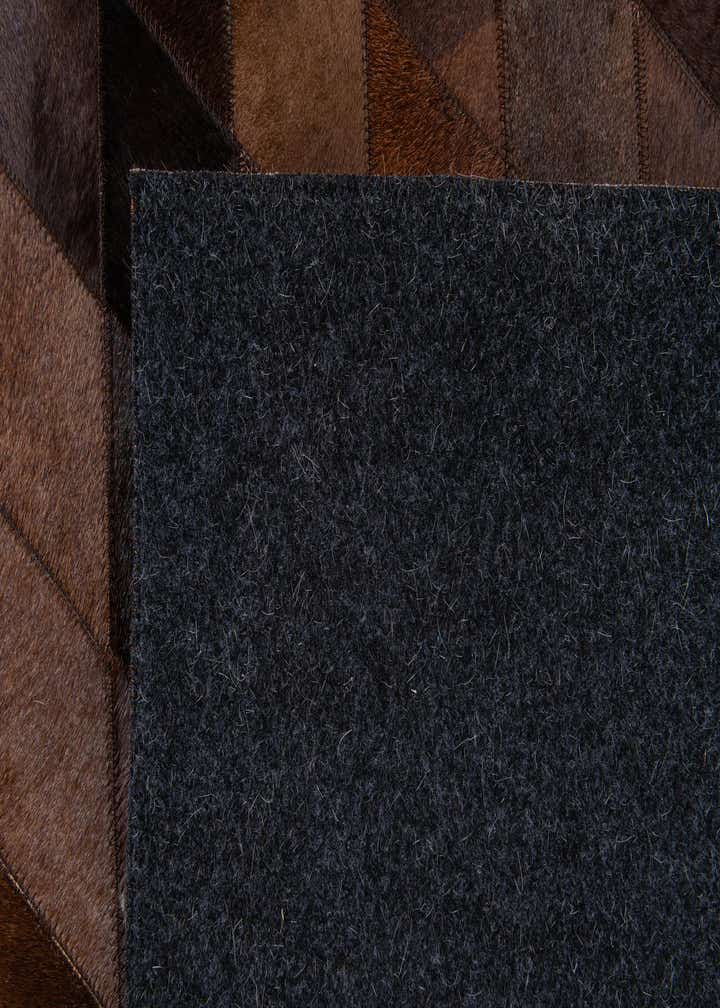 5' 8 x 8' Cowhide Stocks Rug