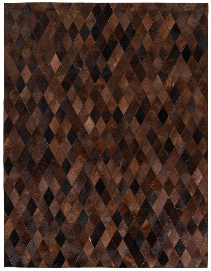 Detail image of 5' 8 x 8' Cowhide Stocks Rug