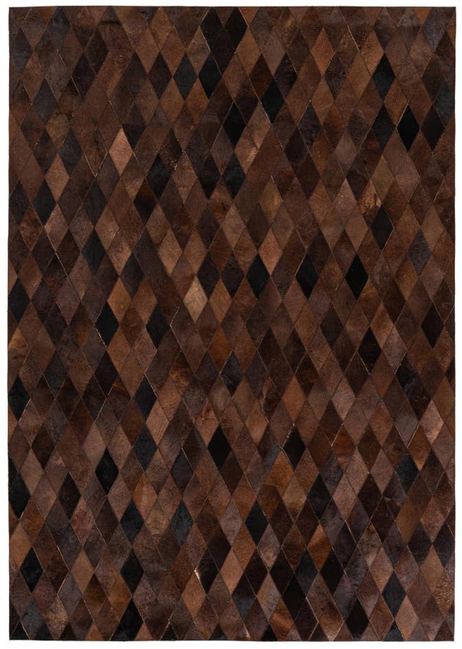 Detail image of 5' 8 x 8' Cowhide Stocks Rug