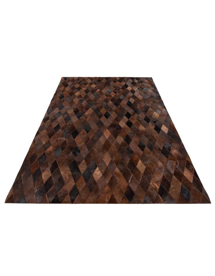 Detail image of 5' 8 x 7' 11 Cowhide Stocks Rug